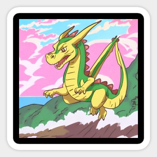 dragon fly in the sky Sticker